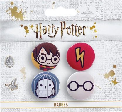Harry Potter Hewdig Button 4-pack